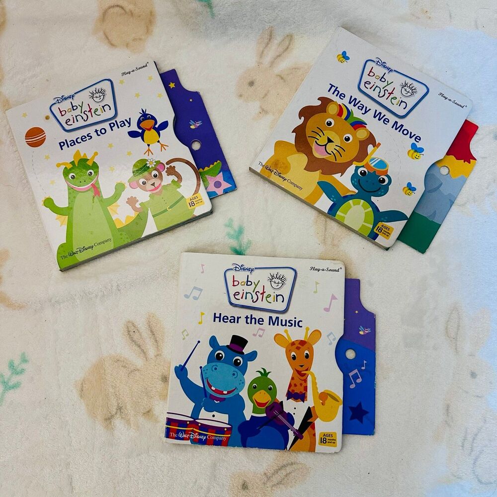 Baby Einstein Replacement Play a Sound Books Bundle of 3
